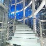 Staircase made by glass