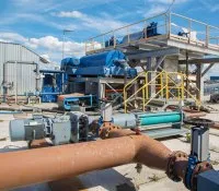 dewatering and cleaning line
